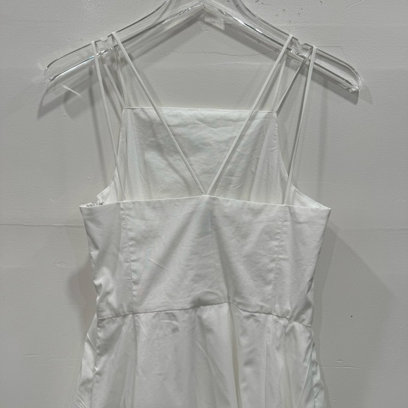 Joie White Cotton Midi Dress Strappy Size 4 - Picture 7 of 8